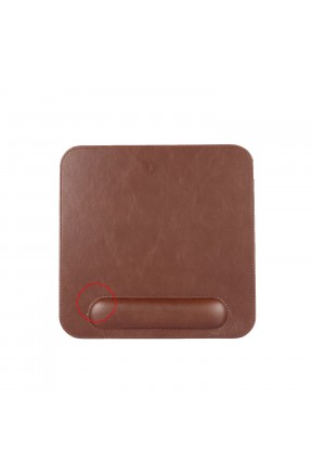 LONDO (MS-54) DERİ MOUSE PAD BİLEK DESTEKLİ RAHATLATICI SÜNGERLİ - KAHVERENGİ